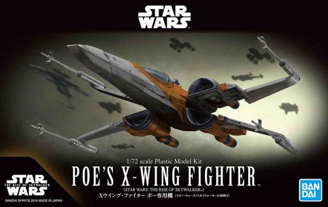 Poe's X-Wing Starfighter (Rise of Skywalker) 1/72 Scale Model Kit