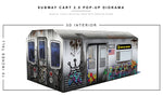 Subway Car (2.0) 1/12 Scale Pop-Up Diorama