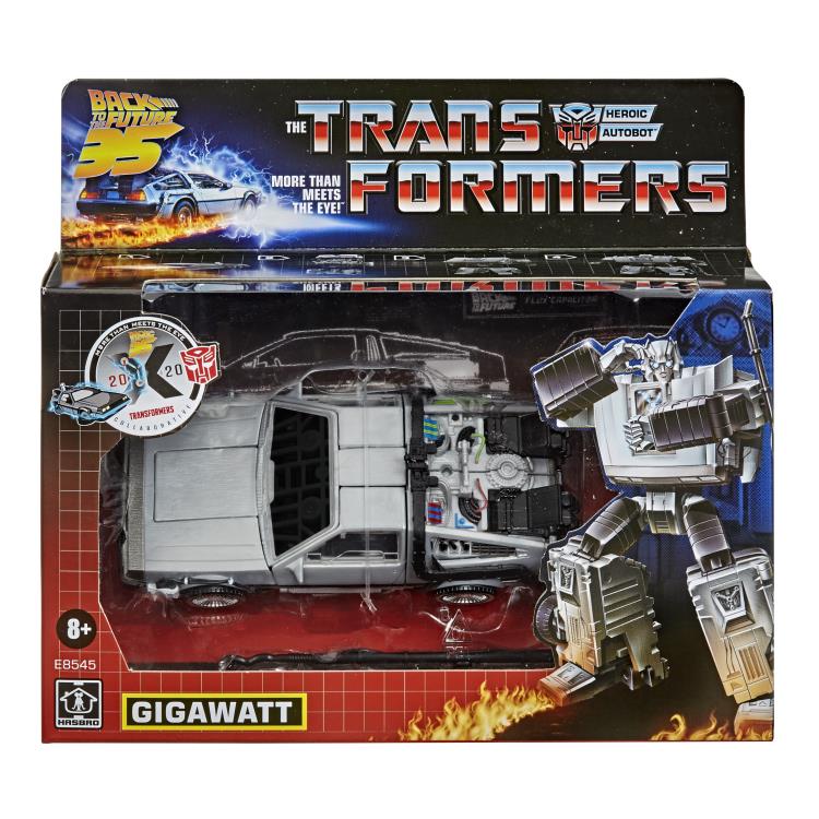 Transformers x Back to the Future Collaborative Generations Gigawatt