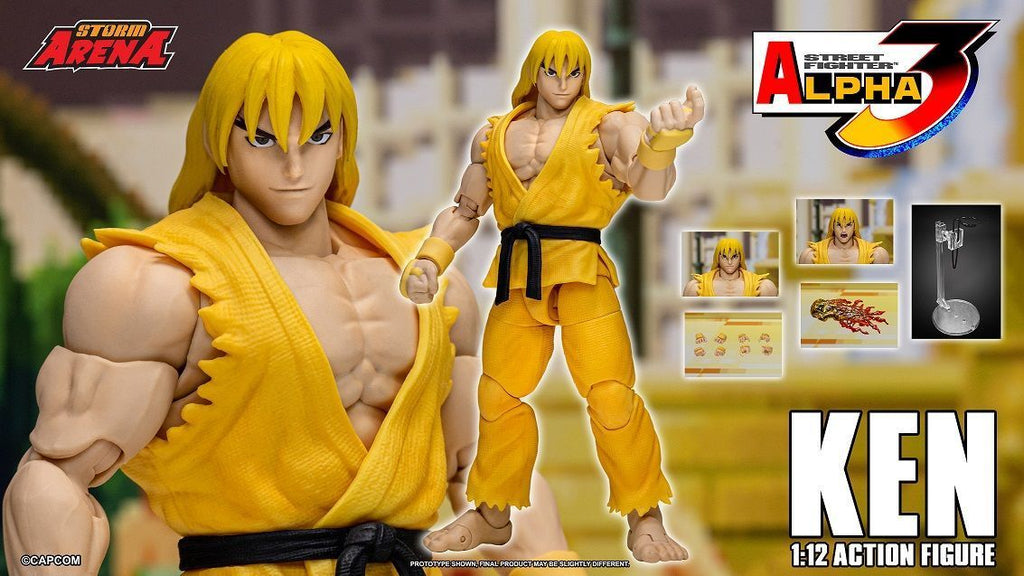 Storm Arena: Street Fighter Alpha 3 -  Ken (Yellow) 1/12 Scale Figure NYCC EXCLUSIVE