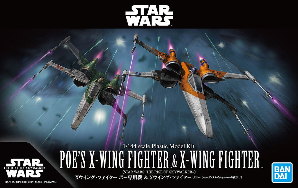Poe's X-Wing Fighter & X-Wing Fighter 1/44 Scale Model Kit