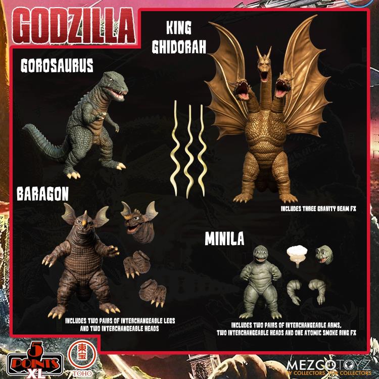 Godzilla Destroy All Monsters 5 Points XL Round 2 Deluxe Boxed Set