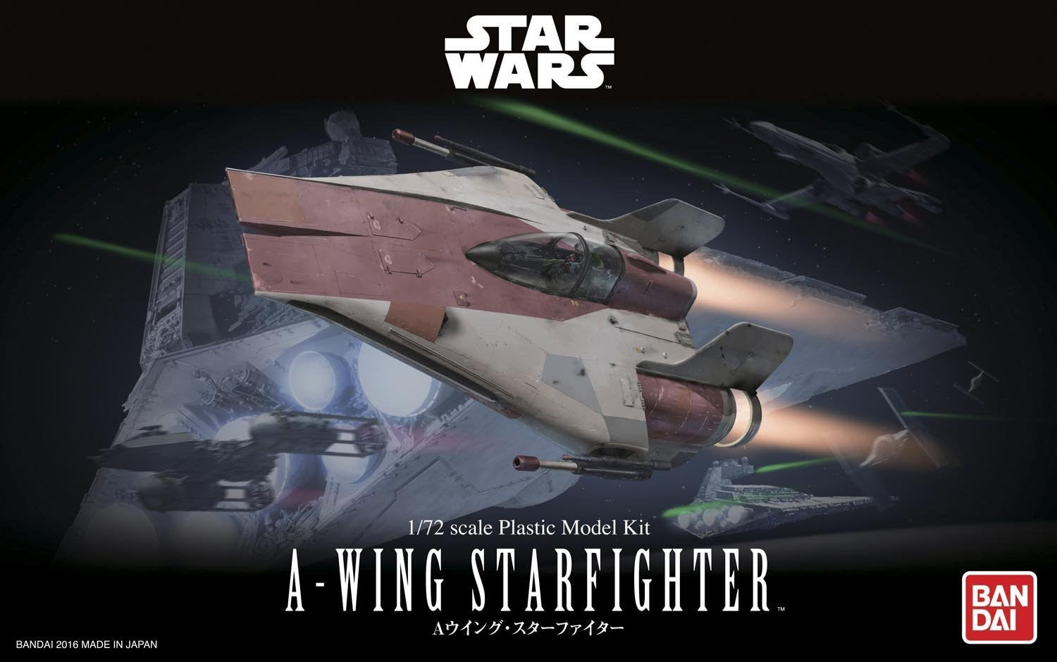 A-Wing Starfighter 1/72 Scale Model Kit