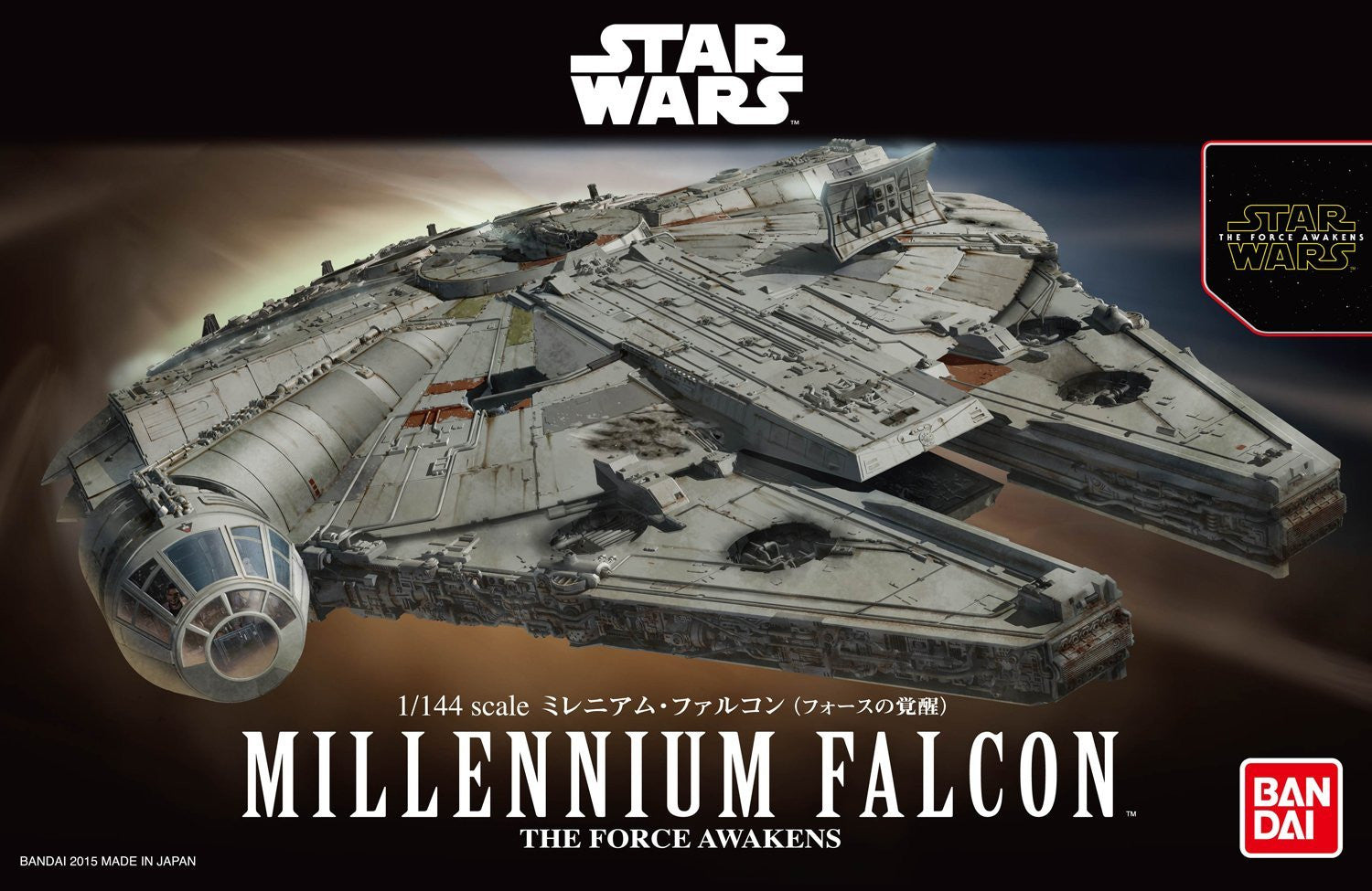 Millennium Falcon 1/144 Scale Model Kit (Force Awakens)