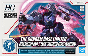 HGUC Blue Destiny Unit 1 Exam Metallic Gloss Injection- Gundam Base/P-Bandai Exclusive