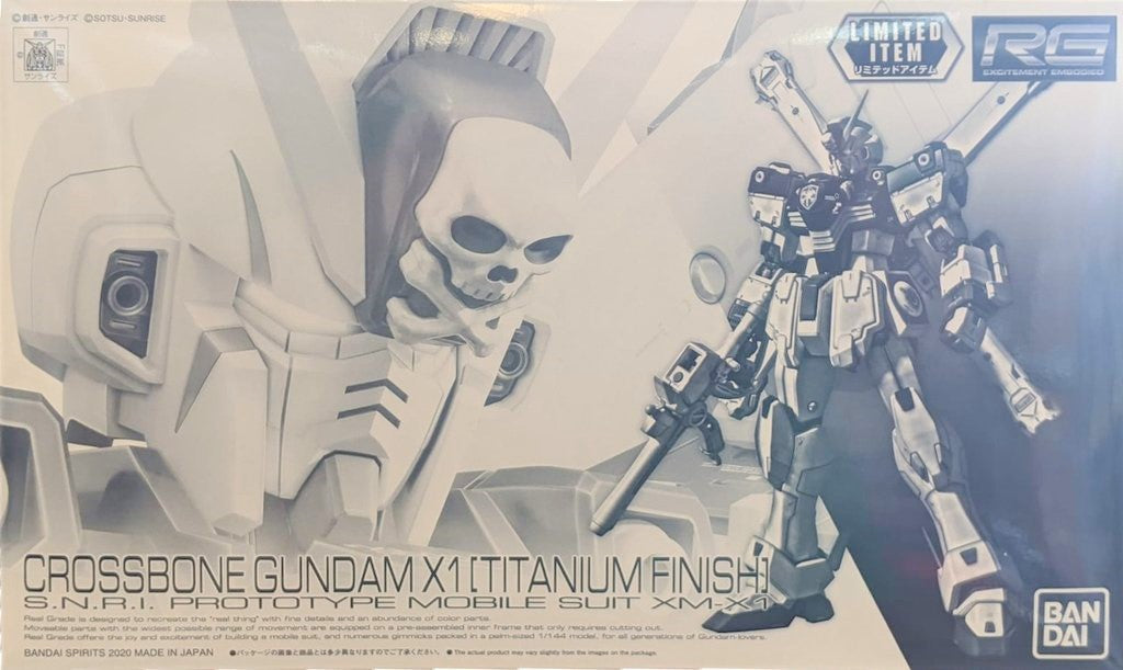 RG Gundam Crossbone X1 (Titanium Finish) - P-Bandai Exclusive