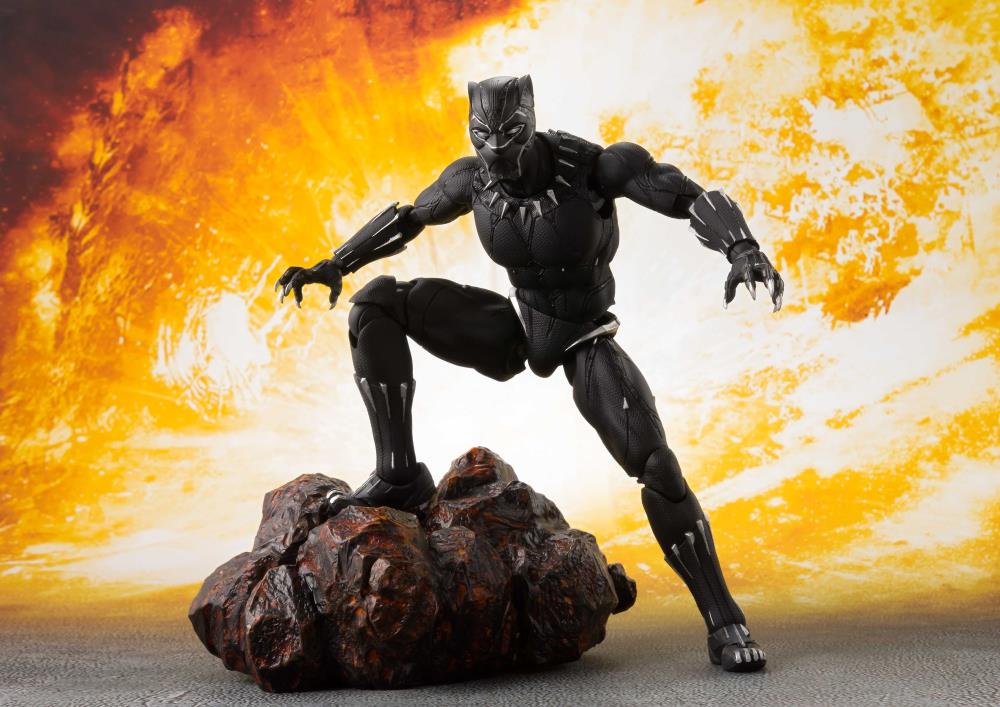 S.H. Figuarts - Infinity War: Black Panther & Tamashii Effect Rock