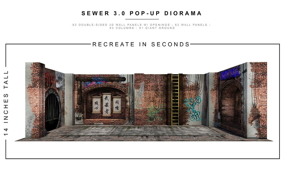 Sewer (3.0) 1/12 Scale Pop-Up Diorama