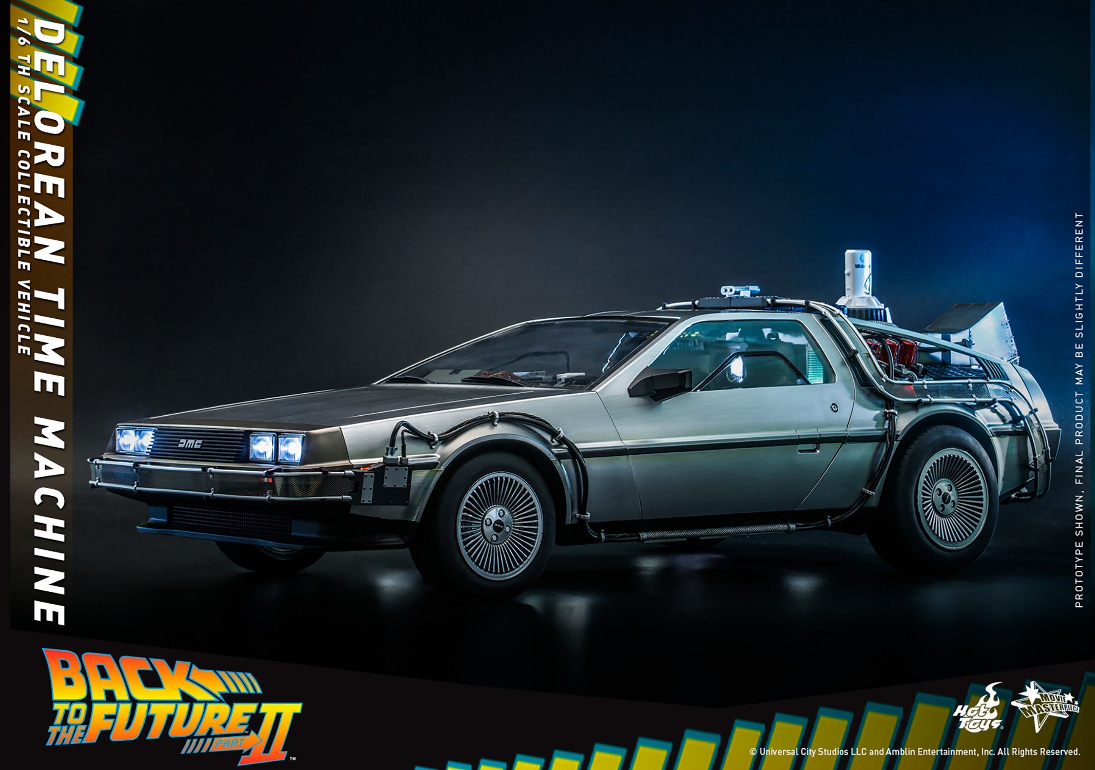 Back to the Future Part II: DeLorean Time Machine 1/6th Scale Vehicle - MMS636
