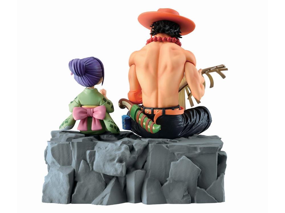 One Piece Ichibansho Emorial Vignette Ace & Otama Figure