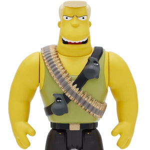 The Simpsons 3.75IN Reaction Figure McBain (Commando 3)