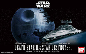 Death Star II 1/2,700,000 & Star Destroyer 1/14,500 Scale Model Kit
