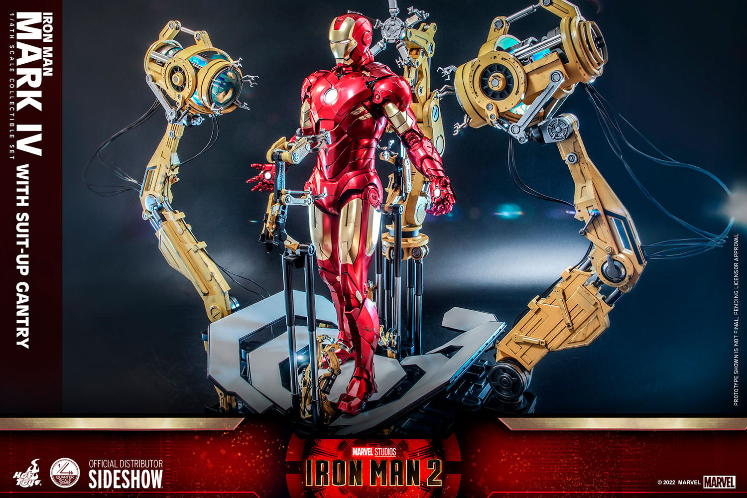 Iron Man 2: Iron Man and Suit-Up Gantry 1/4 Scale Collectible Figure Set QS021