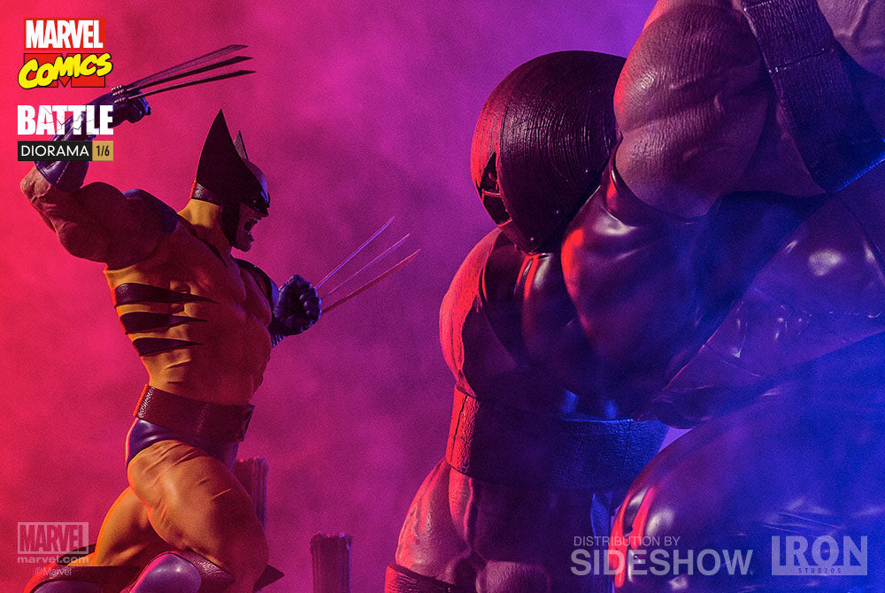 X-Men: Wolverine vs Juggernaut 1:6 Diorama