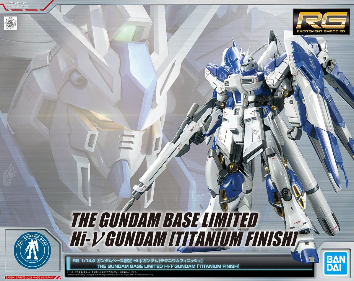 RG Hi-Nu Gundam (Titanium Finish) The Gundam Base Limited P-Bandai Exclusive